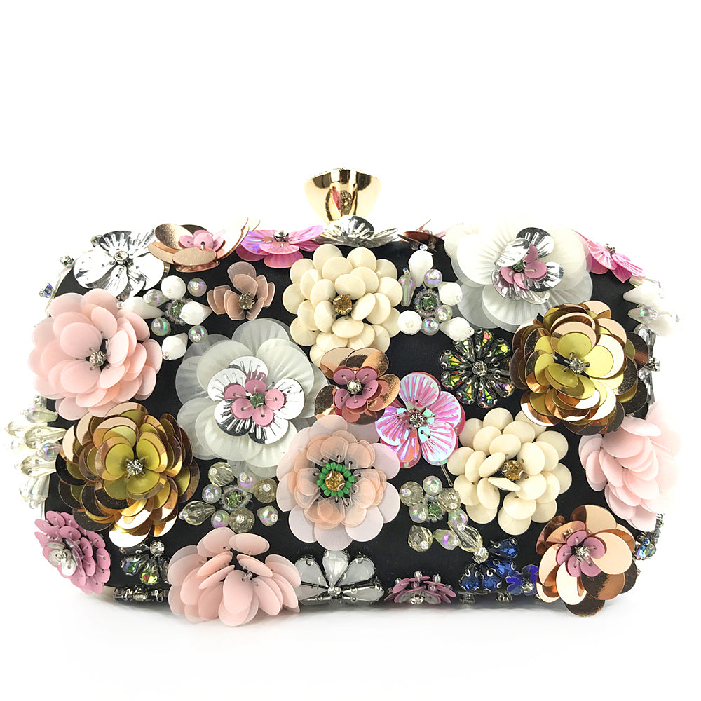Fashion Evening Bags Handmade Flower Beaded Bags Banquet Wedding Party Bags Women Evening Clutch Women Purse