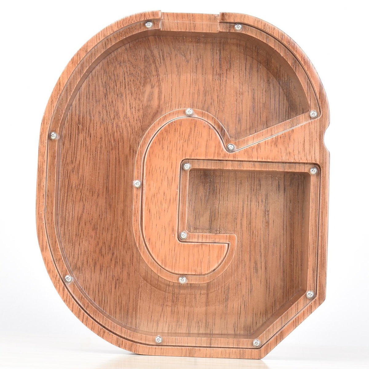 Creative Piggy Bank Nordic Style Wooden Letter Piggy Bank Thickness 4.5cm