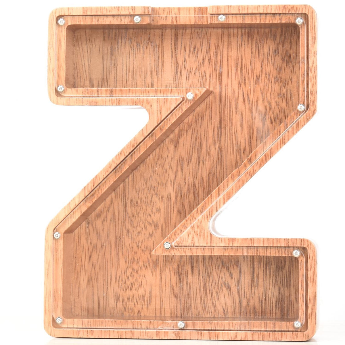 Creative Piggy Bank Nordic Style Wooden Letter Piggy Bank Thickness 4.5cm