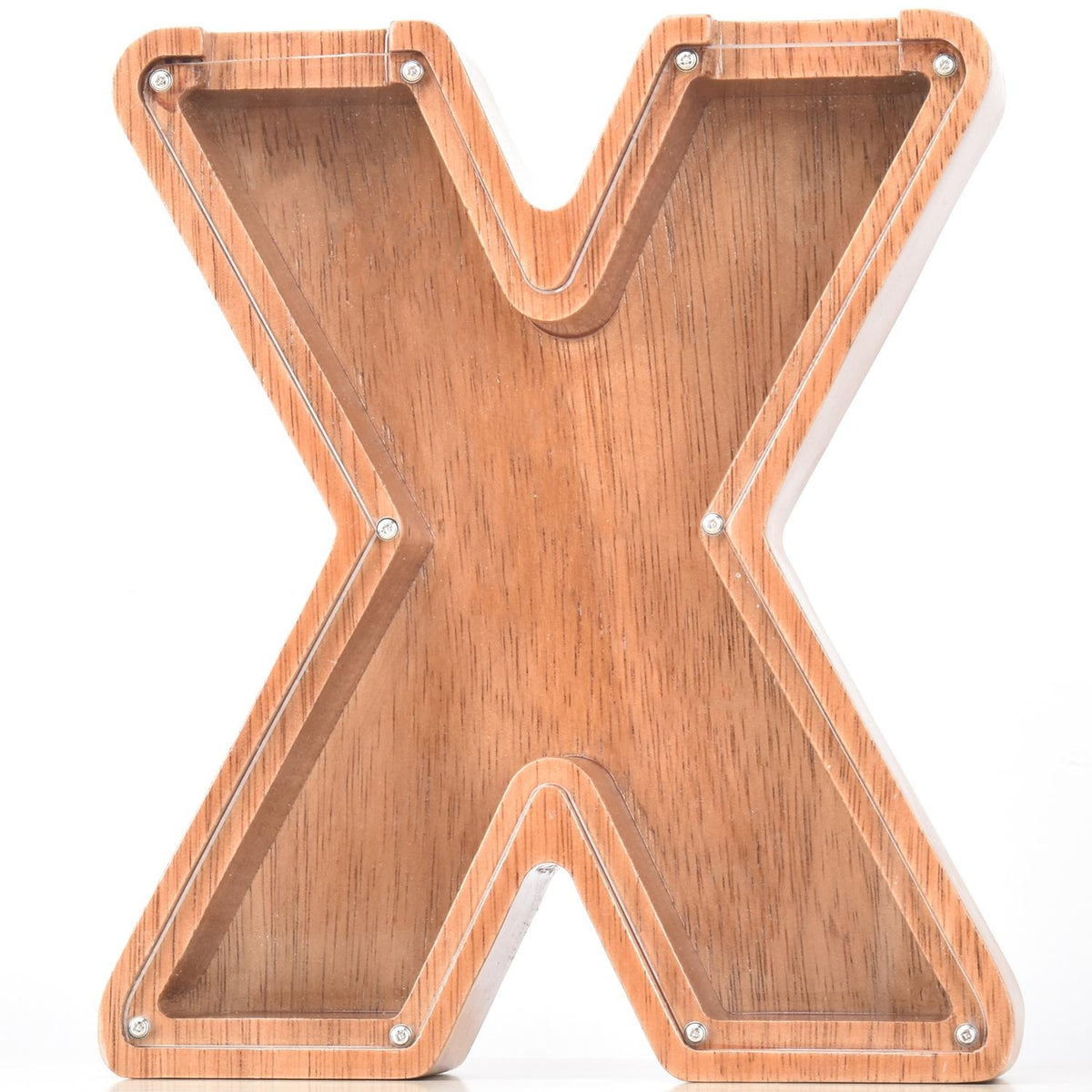 Creative Piggy Bank Nordic Style Wooden Letter Piggy Bank 19*18*3cm