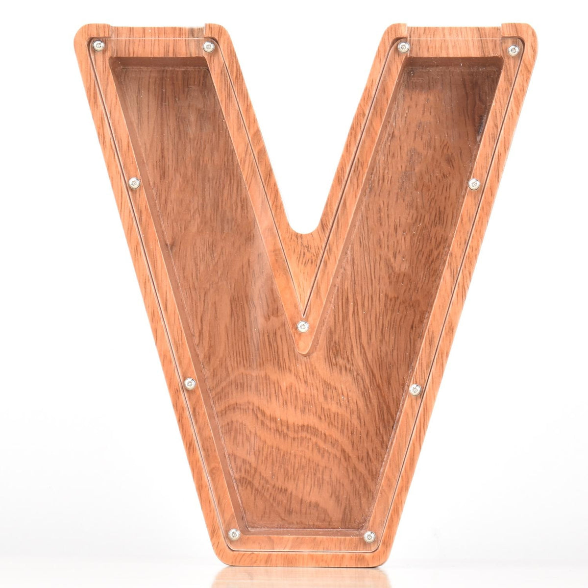 Creative Piggy Bank Nordic Style Wooden Letter Piggy Bank 19*18*3cm