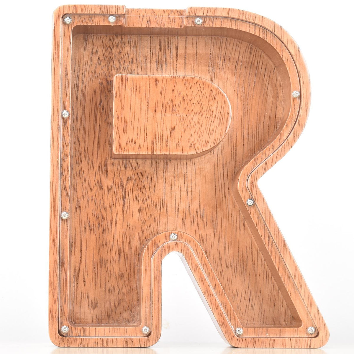 Creative Piggy Bank Nordic Style Wooden Letter Piggy Bank 19*18*3cm