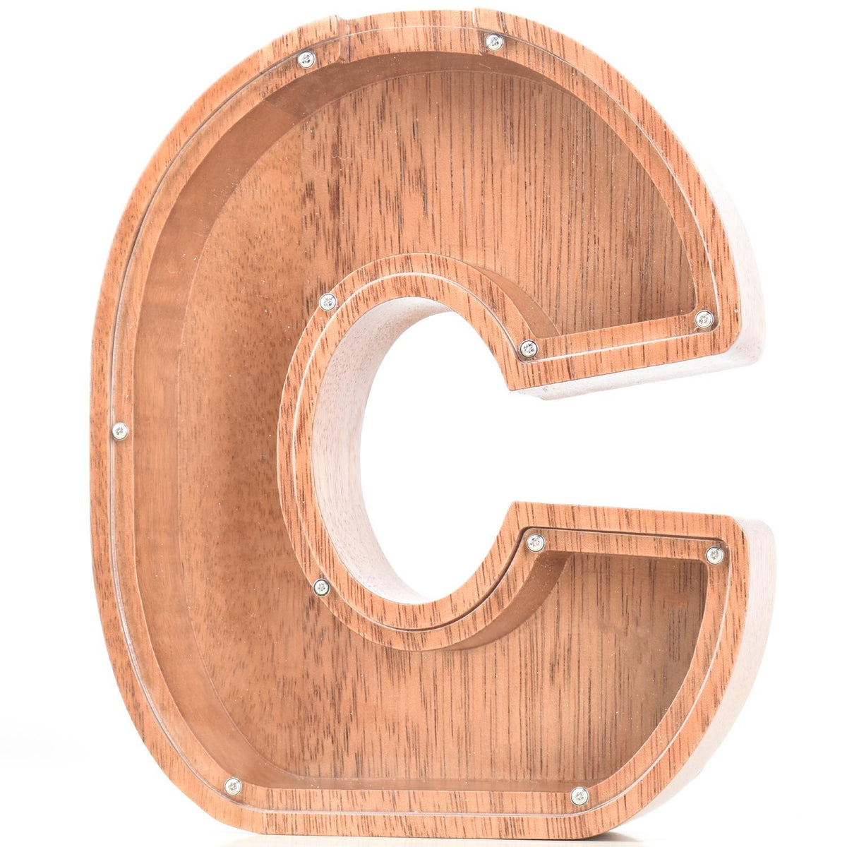 Creative Piggy Bank Nordic Style Wooden Letter Piggy Bank 19*18*3cm