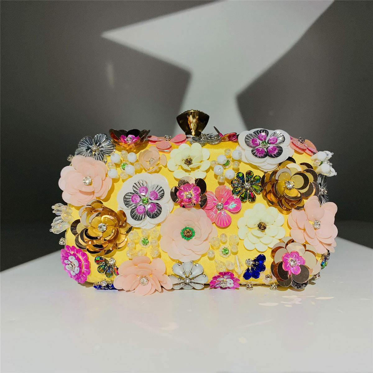 Fashion Evening Bags Handmade Flower Beaded Bags Banquet Wedding Party Bags Women Evening Clutch Women Purse