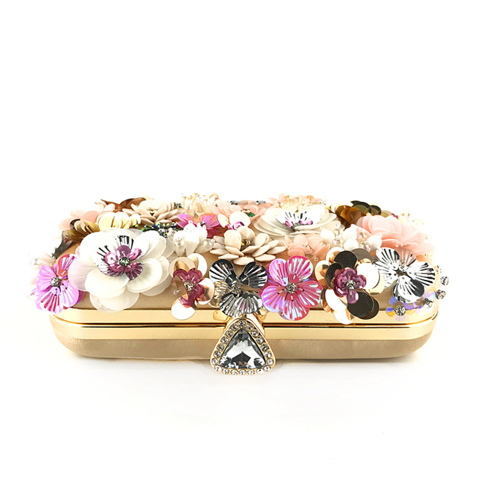 Fashion Evening Bags Handmade Flower Beaded Bags Banquet Wedding Party Bags Women Evening Clutch Women Purse