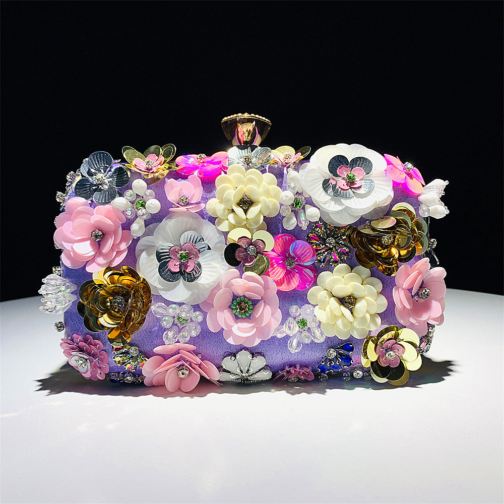 Fashion Evening Bags Handmade Flower Beaded Bags Banquet Wedding Party Bags Women Evening Clutch Women Purse