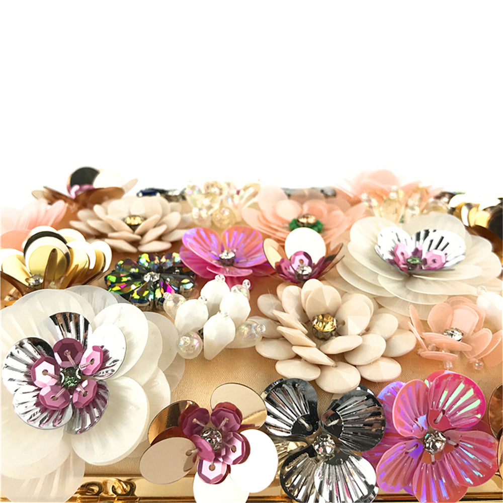Fashion Evening Bags Handmade Flower Beaded Bags Banquet Wedding Party Bags Women Evening Clutch Women Purse