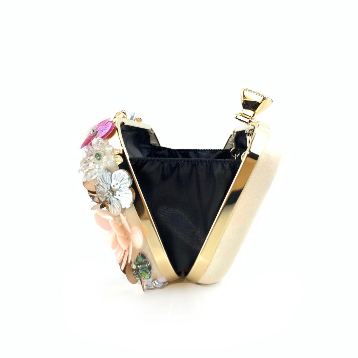 Fashion Evening Bags Handmade Flower Beaded Bags Banquet Wedding Party Bags Women Evening Clutch Women Purse