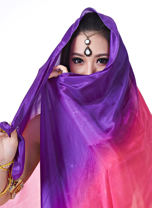 Real Silk Scarf Belly Dance Hand Scarf Belly Dance Throwing Yarn Scarf Belly Dance Prop Stage Activities Tools