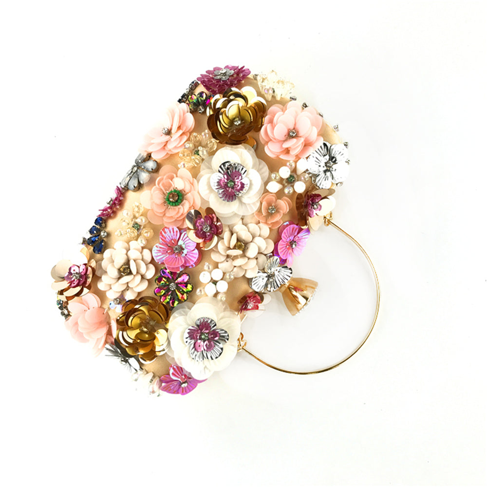 Fashion Evening Bags Handmade Flower Beaded Bags Banquet Wedding Party Bags Women Evening Clutch Women Purse