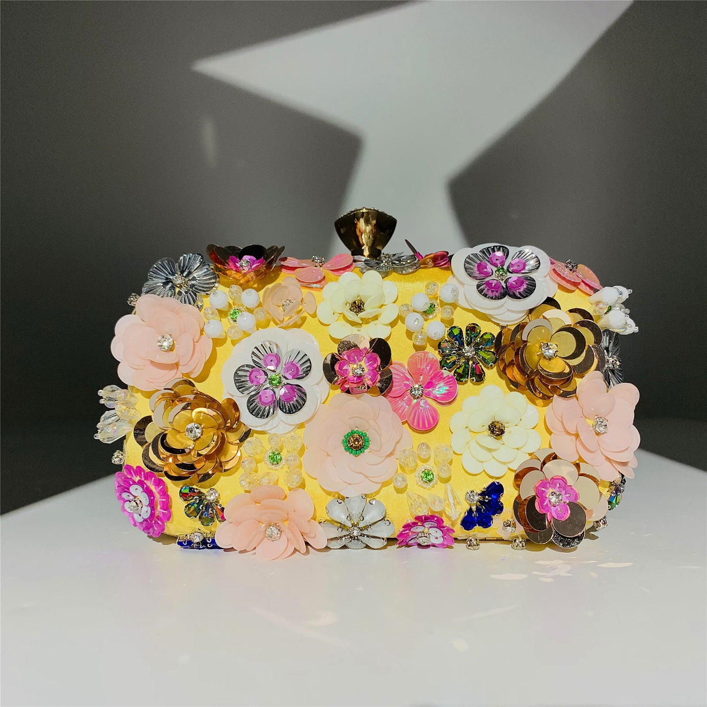 Fashion Evening Bags Handmade Flower Beaded Bags Banquet Wedding Party Bags Women Evening Clutch Women Purse