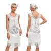 1920s Vintage Dress Summer Fringe Beaded Great Gatsby Flapper Evening Dress Party Cocktail Prom