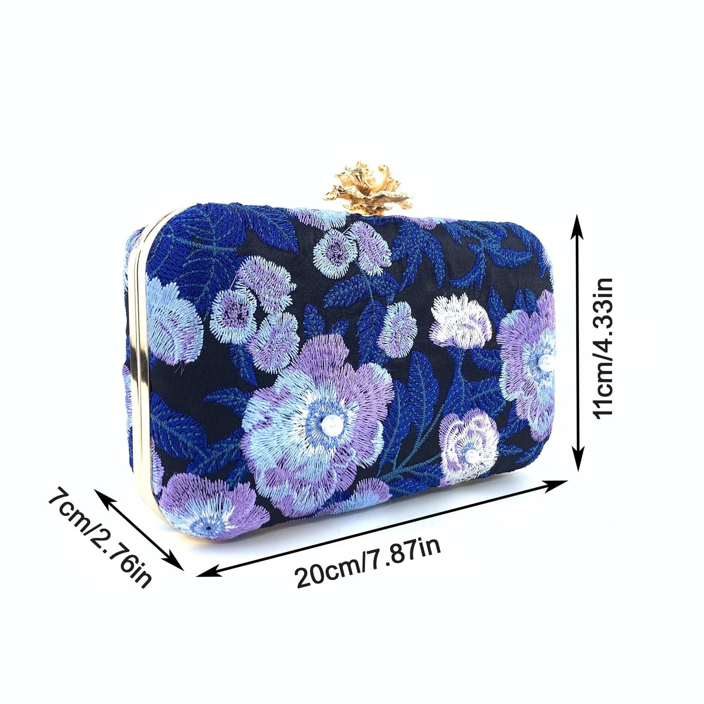 Embroidered handmade beaded Evening Bag Retro Pearl Banquet Evening Bag for women