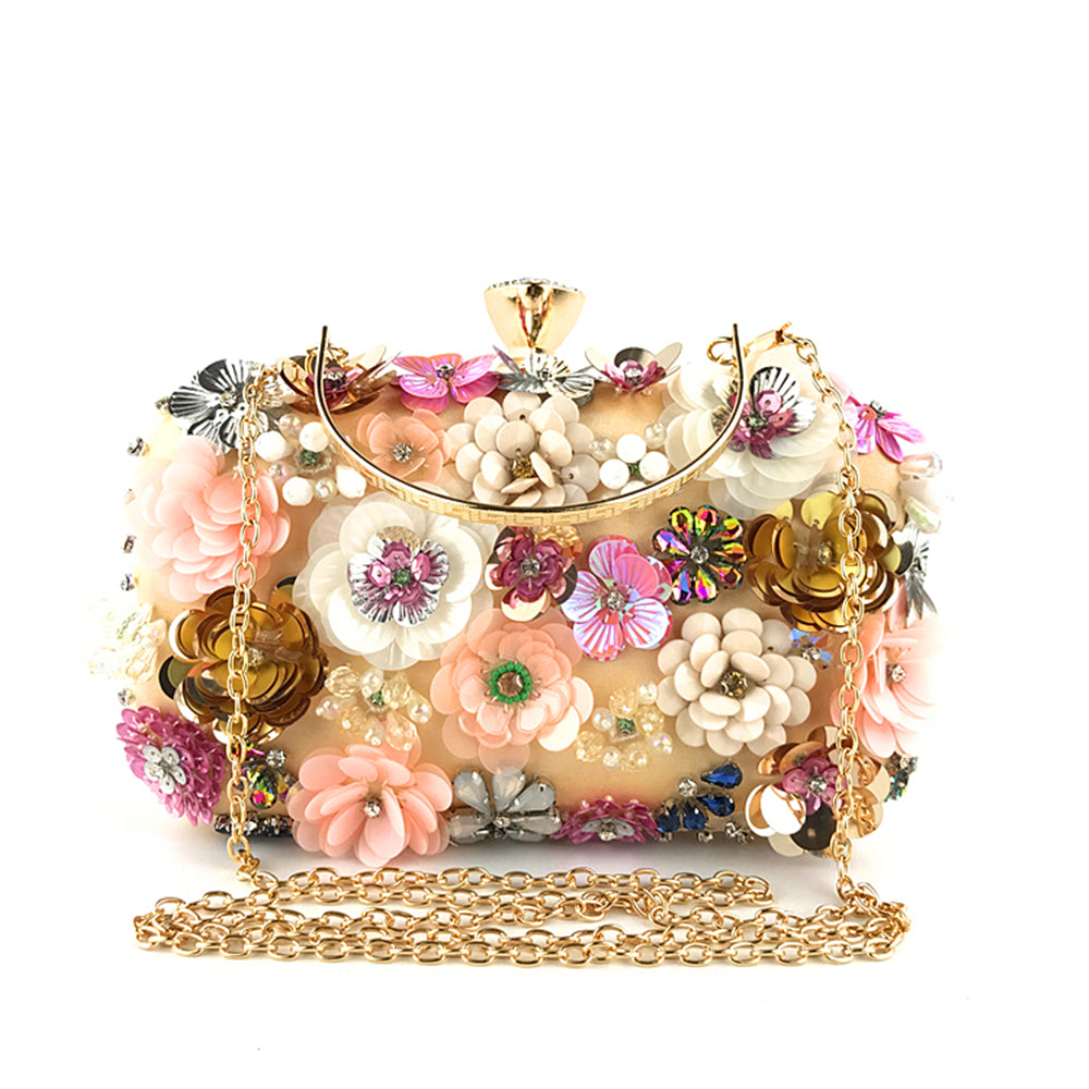 Fashion Evening Bags Handmade Flower Beaded Bags Banquet Wedding Party Bags Women Evening Clutch Women Purse