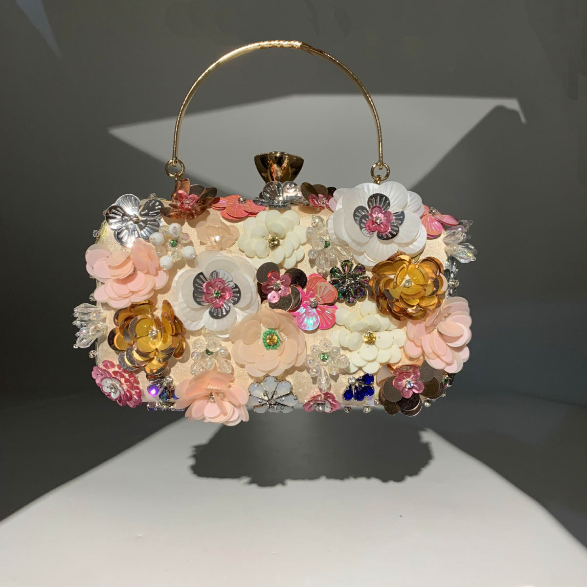 Fashion Evening Bags Handmade Flower Beaded Bags Banquet Wedding Party Bags Women Evening Clutch Women Purse