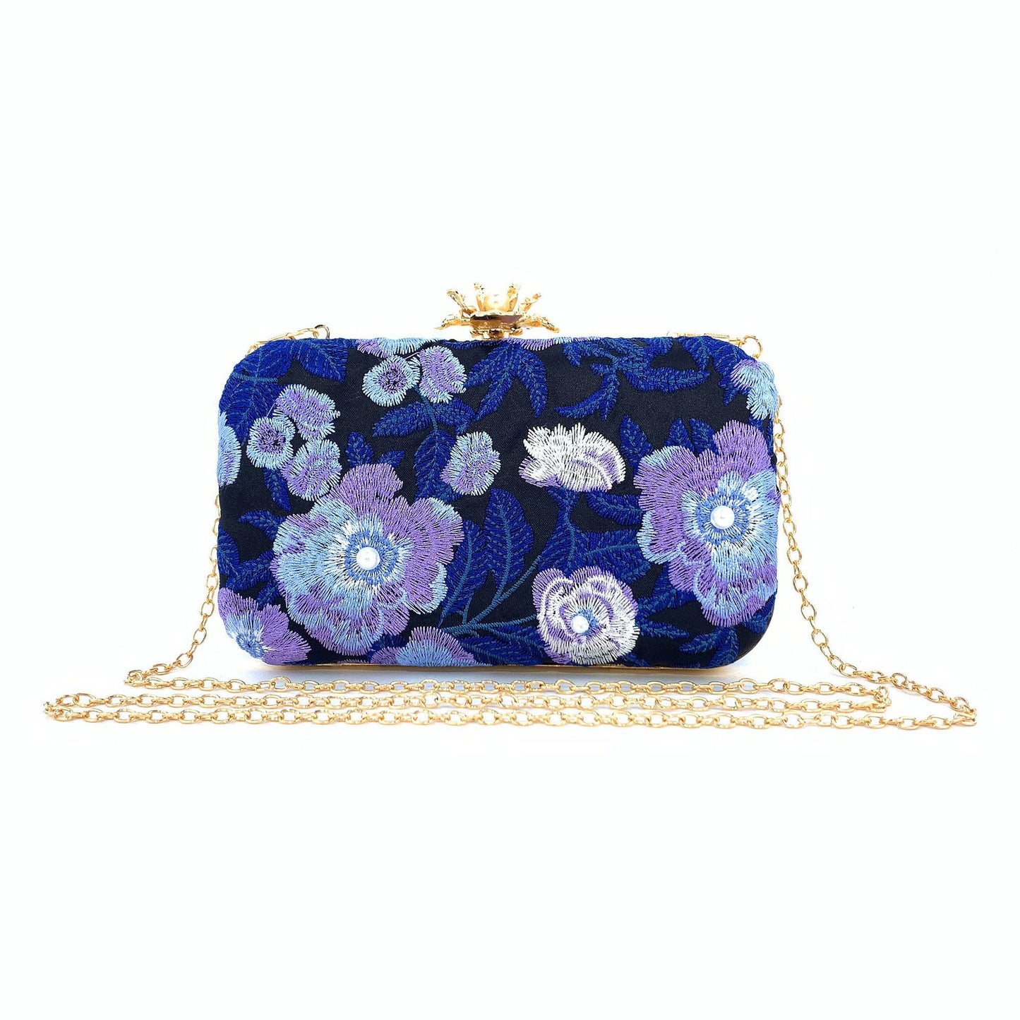 Embroidered handmade beaded Evening Bag Retro Pearl Banquet Evening Bag for women