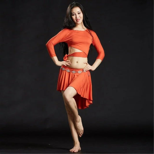 Professional And Sexy 8 Colors Polyester Belly Dance Dress Belly Dancing Costumes Oriental Belly Dance Costumes