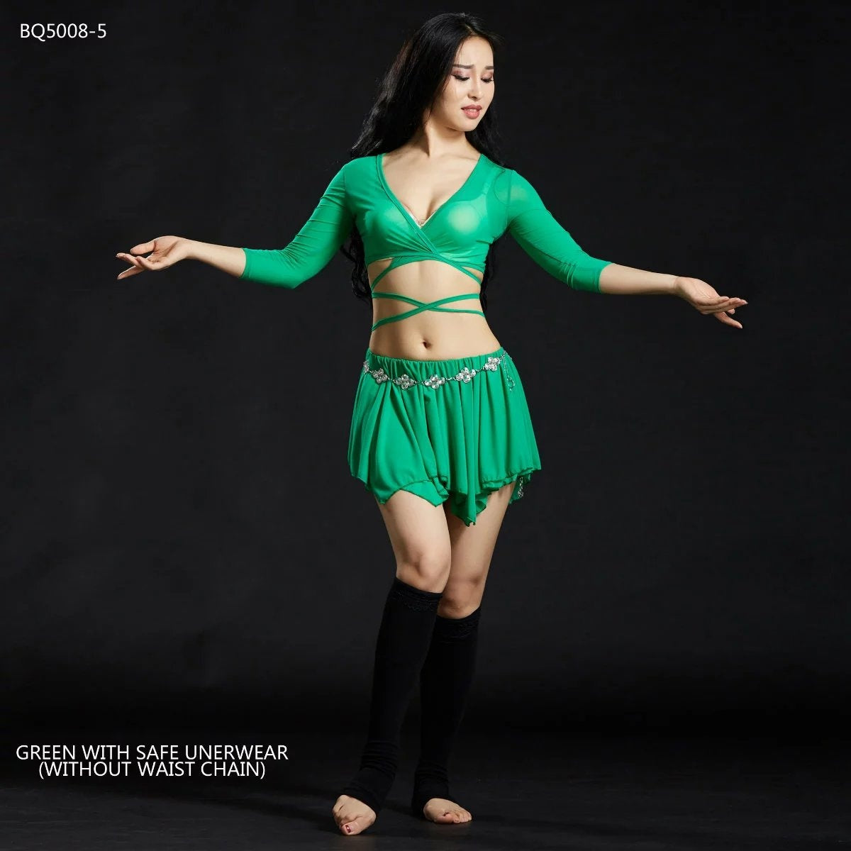 Professional And Sexy 5 Colors Nylon Belly Dance Dress Belly Dancing Costumes Oriental Belly Dance Costumes