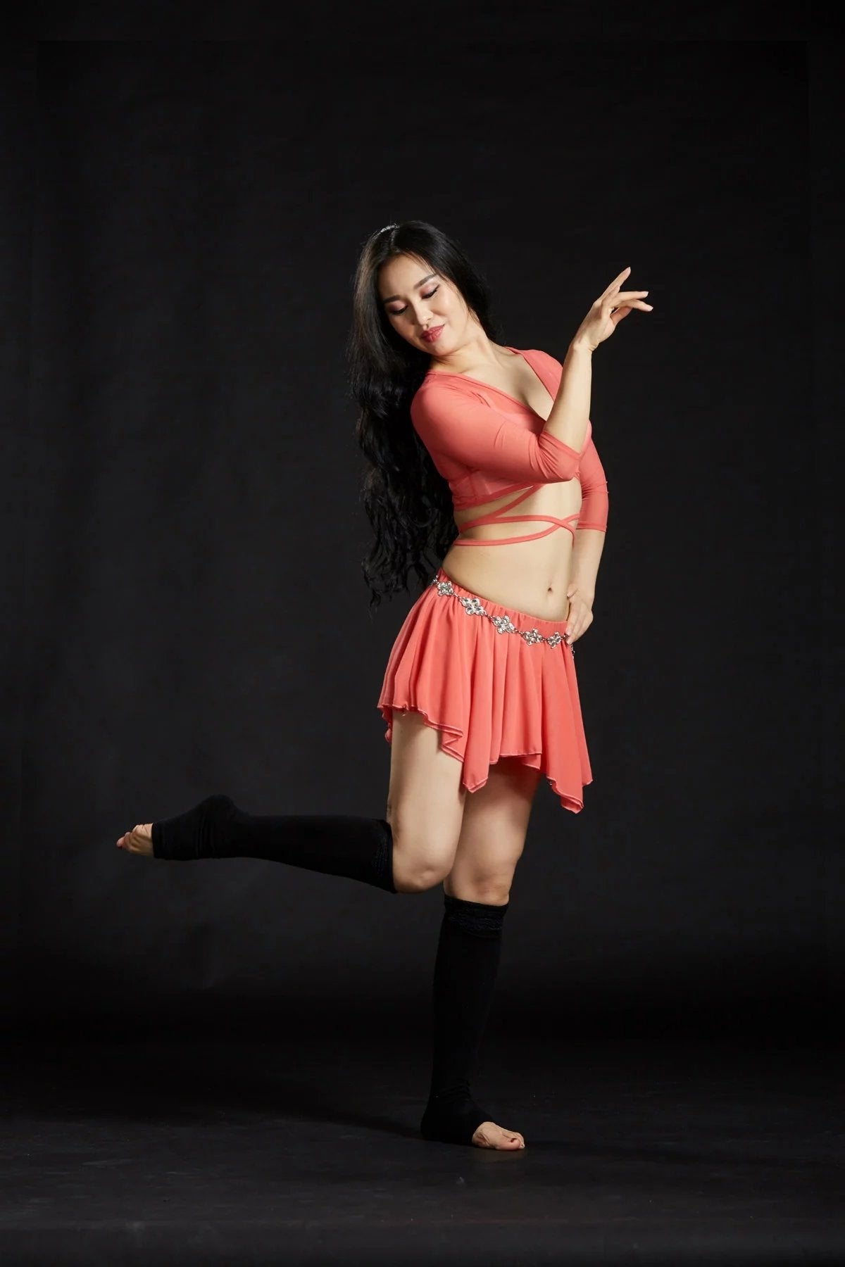 Professional And Sexy 5 Colors Nylon Belly Dance Dress Belly Dancing Costumes Oriental Belly Dance Costumes