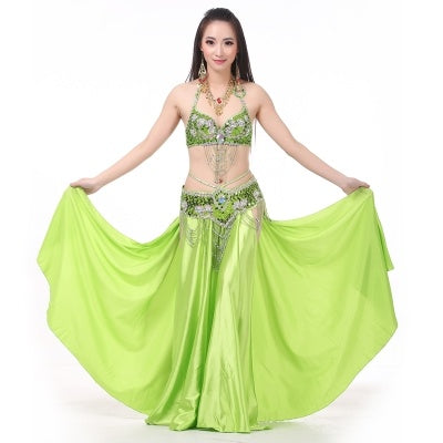 2-Sides Splitting Skirt, 14 Color 96cm(37.8 inch) Professional Dress, Double Forktailed Satin Skirt, Belly Dance Skirt