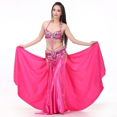 2-Sides Splitting Skirt, 14 Color 96cm(37.8 inch) Professional Dress, Double Forktailed Satin Skirt, Belly Dance Skirt