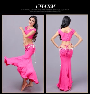 5 Colors Polyester Morden Dance Dress Belly Dance costumes Belly Dance Dress