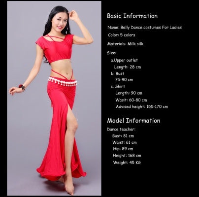 5 Colors Polyester Morden Dance Dress Belly Dance costumes Belly Dance Dress