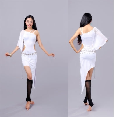 4 Color Polyester Shoulder Strap Moden Dance Dress Belly Dance Dress, Bellydance Costumes, Dress for ladies