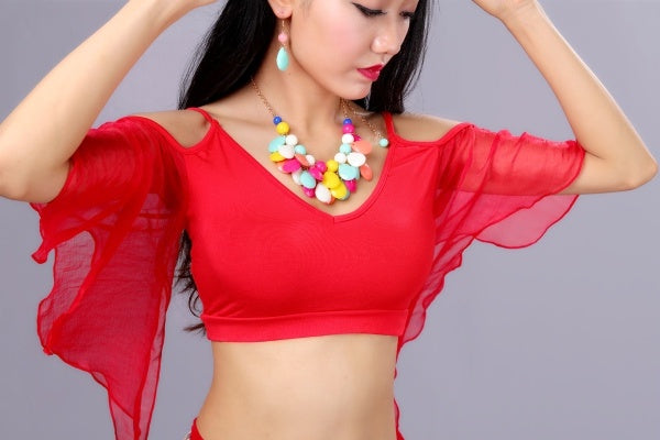 Belly Dance Costumes, Bellydance Dress, Bellydance Skirt, 4 PCS Upper outlet/Skirt/Waist scarf/Safe underwear