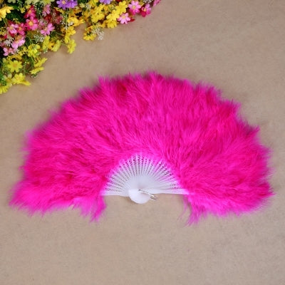 5 Colors Polyester fiber Belly Dance Fans Feather Fans Belly Dance Prop Stage Activities Tools