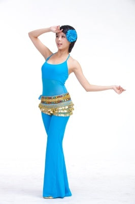 10 Color 248Pcs Gold Coins Double Color Rhinestone One Chain Waist Chain, Belly Dance Belt, Belly Dance Hip Scarf