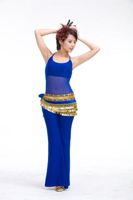 10 Color 248Pcs Gold Coins Double Color Rhinestone One Chain Waist Chain, Belly Dance Belt, Belly Dance Hip Scarf