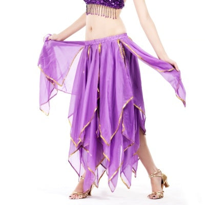 Professional And Sexy 9 Color 16 Leaves Skirt, Belly Dance Skirt, Chiffon Skirt, Performance Skirt, Tribal Skirt, Flax Dance skirt
