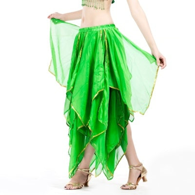 Professional And Sexy 9 Color 16 Leaves Skirt, Belly Dance Skirt, Chiffon Skirt, Performance Skirt, Tribal Skirt, Flax Dance skirt