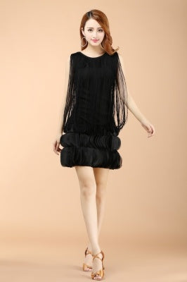 Professional And Sexy Latin Dance Costumes, Women's Adult Autumn Performance Costumes, Tassel Latin Dress Skirt