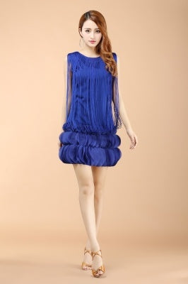 Professional And Sexy Latin Dance Costumes, Women's Adult Autumn Performance Costumes, Tassel Latin Dress Skirt