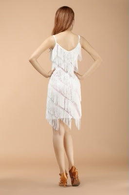 Professional And Sexy Latin Dance Costumes, Women's Adult Autumn Performance Costumes, Tassel Latin Dress Skirt