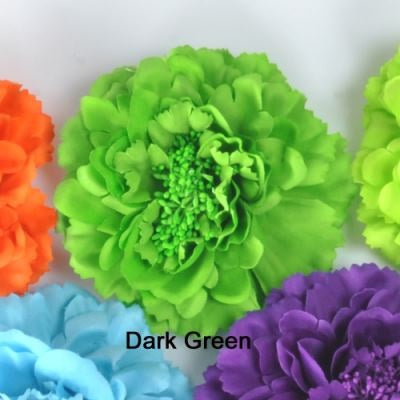 2023 14 Colors Girl Womenw Terylene Peony Flowers Lined Hair Bows Clips Barrettes for Teens Girls Women