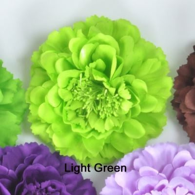 2023 14 Colors Girl Womenw Terylene Peony Flowers Lined Hair Bows Clips Barrettes for Teens Girls Women