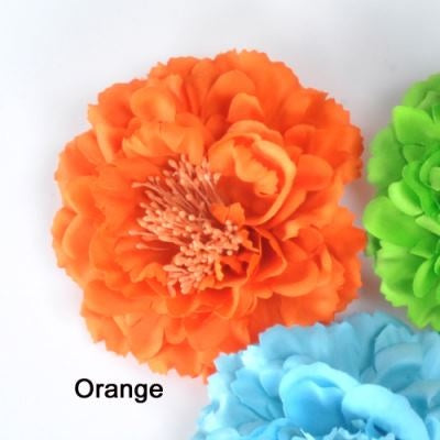 2023 14 Colors Girl Womenw Terylene Peony Flowers Lined Hair Bows Clips Barrettes for Teens Girls Women