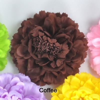 2023 14 Colors Girl Womenw Terylene Peony Flowers Lined Hair Bows Clips Barrettes for Teens Girls Women
