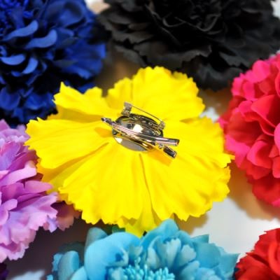 2023 14 Colors Girl Womenw Terylene Peony Flowers Lined Hair Bows Clips Barrettes for Teens Girls Women
