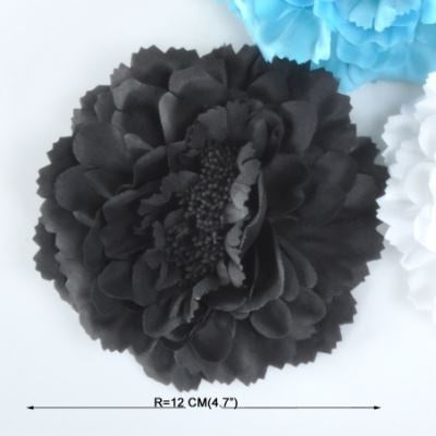 2023 14 Colors Girl Womenw Terylene Peony Flowers Lined Hair Bows Clips Barrettes for Teens Girls Women