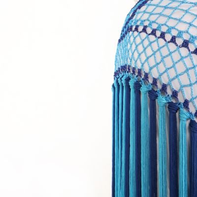 Nylon 150cm(59 in) Women's Belly Dance Two-tone Argentina Triangle Short Tassels Hip Scarf