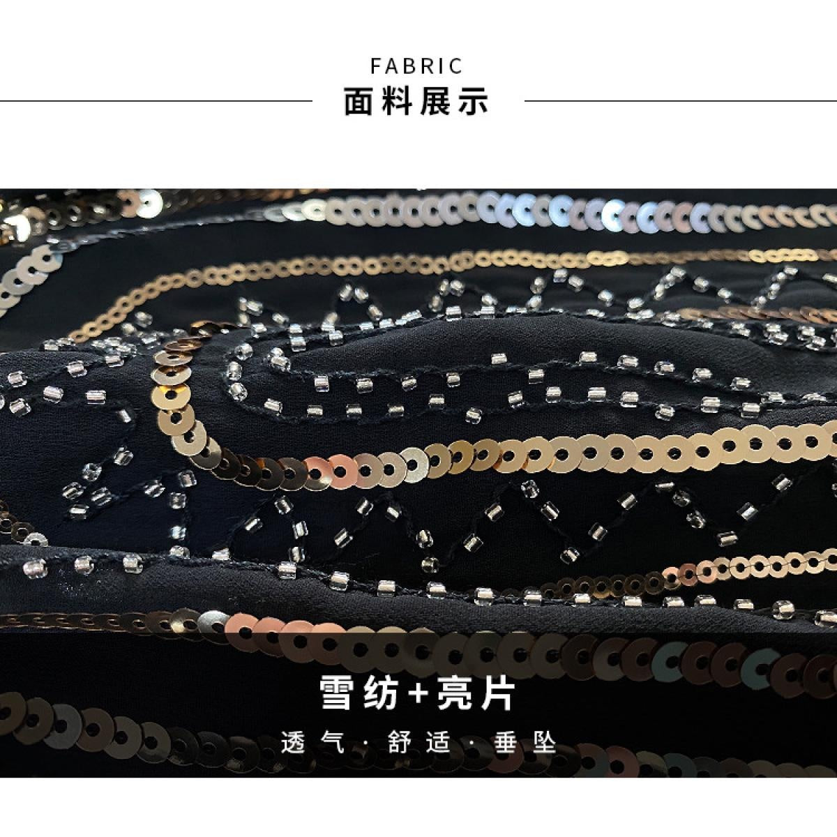 1920s Slim-fit Wedding Dress Female Sequin Evening Dress Retro Wedding Dress Bridesmaid Dress