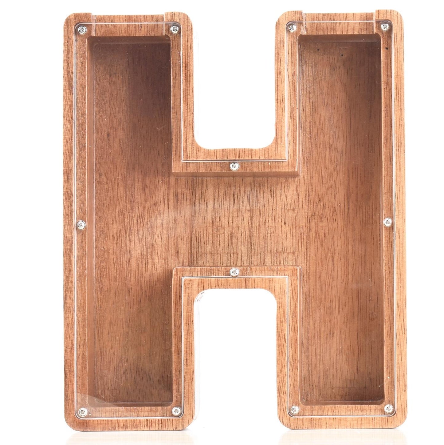 Creative Piggy Bank Nordic Style Wooden Letter Piggy Bank Thickness 4.5cm