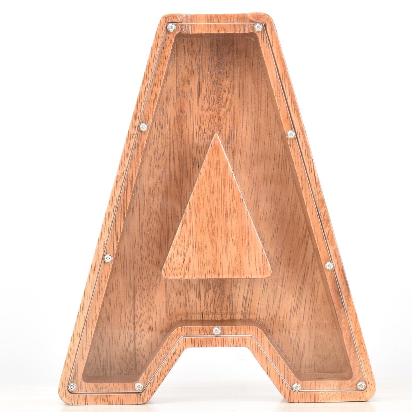 Creative Piggy Bank Nordic Style Wooden Letter Piggy Bank Thickness 4.5cm