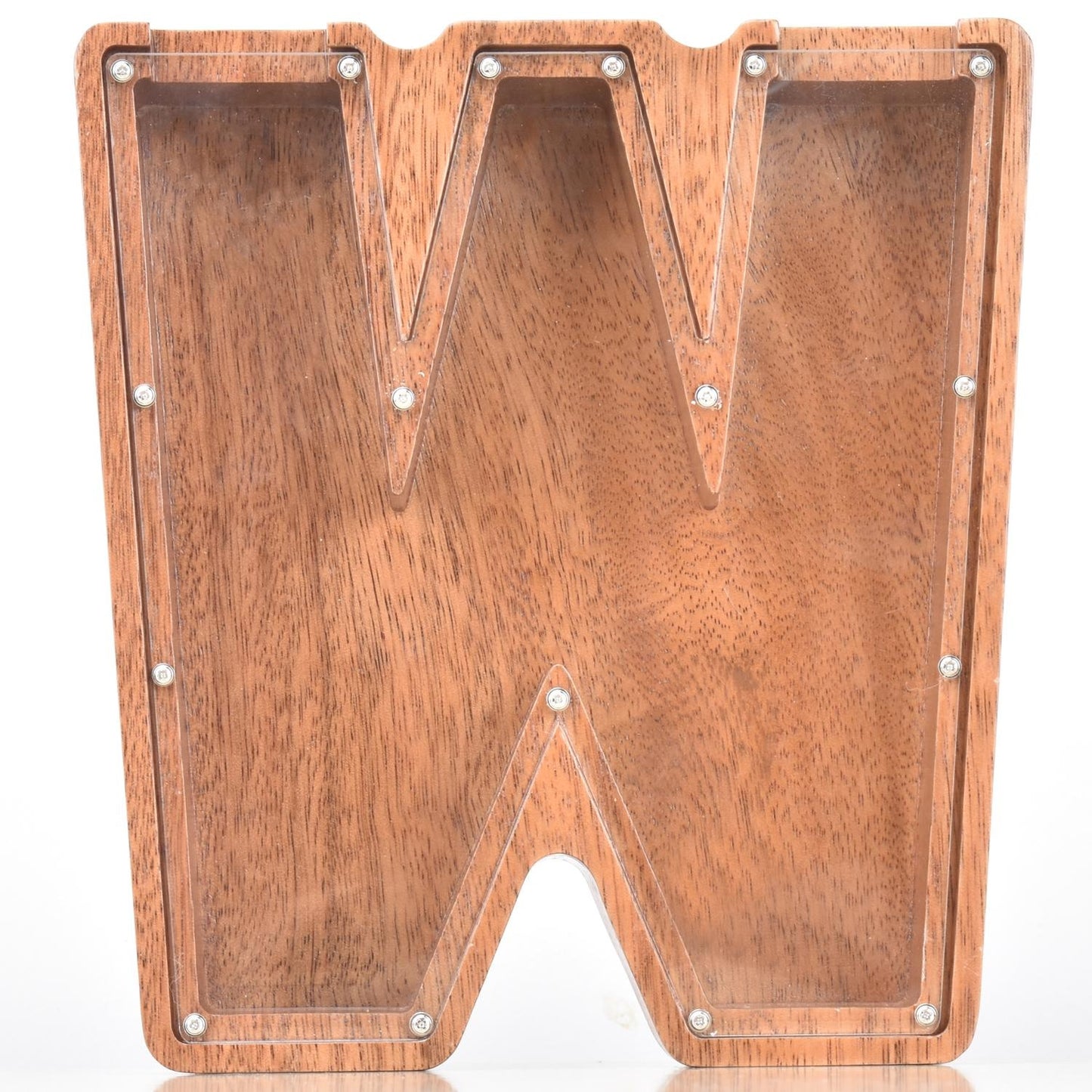 Creative Piggy Bank Nordic Style Wooden Letter Piggy Bank Thickness 4.5cm