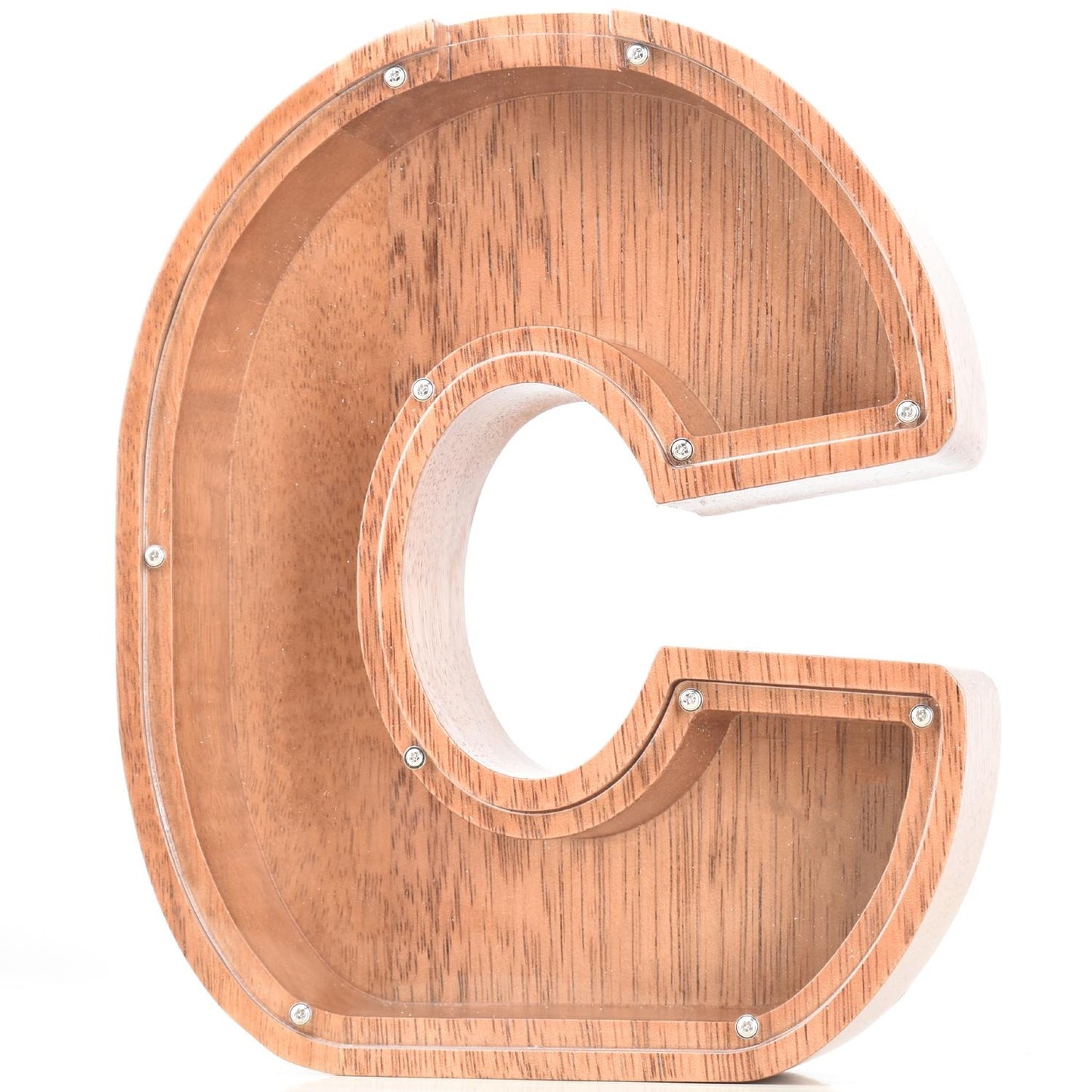 Creative Piggy Bank Nordic Style Wooden Letter Piggy Bank Thickness 4.5cm