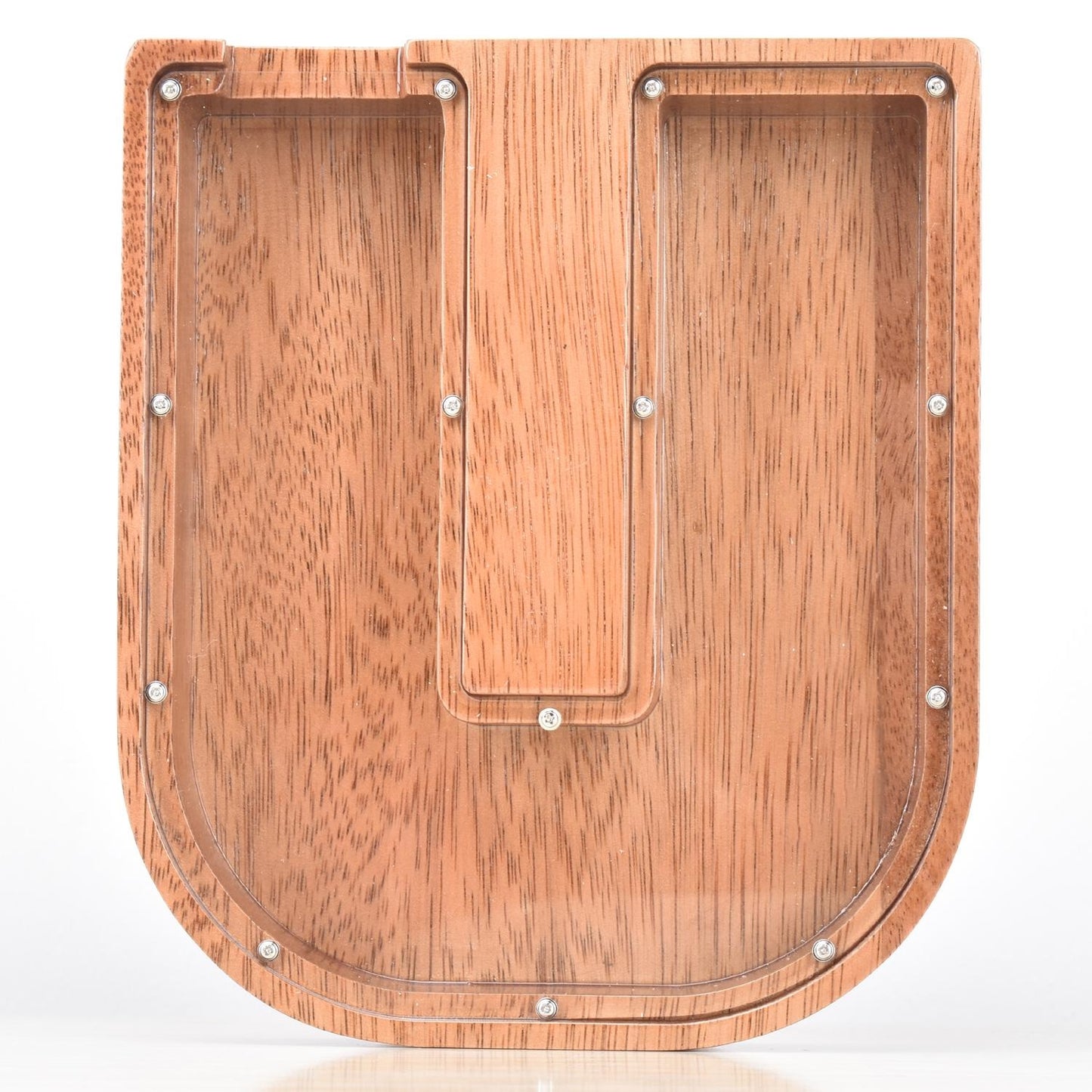 Creative Piggy Bank Nordic Style Wooden Letter Piggy Bank Thickness 4.5cm